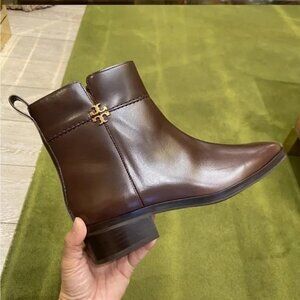 Tory Burch Brown Ankle Boots